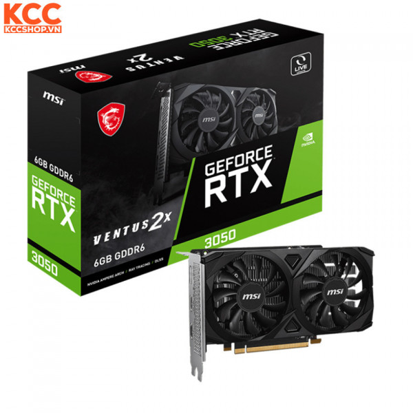 VGA MSI GeForce RTX 3050 VENTUS 2X E 6G