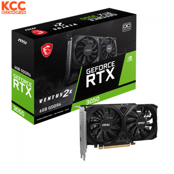 VGA MSI GeForce RTX 3050 VENTUS 2X E 6G OC