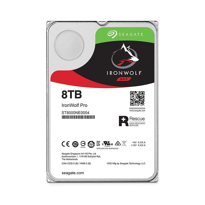 Ổ cứng HDD Seagate Ironwolf Pro 8TB 3.5 inch, 7200RPM, SATA3, 256MB Cache (ST8000NE001)