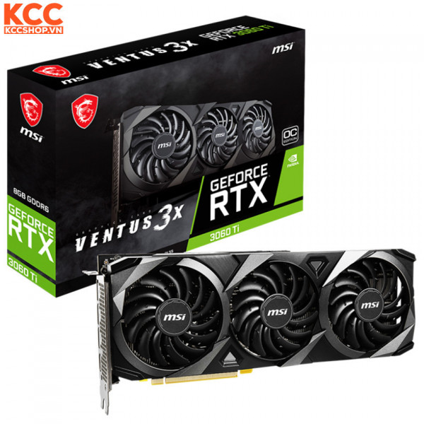 VGA MSI GeForce RTX 3060 Ti VENTUS 3X 8G OC LHR