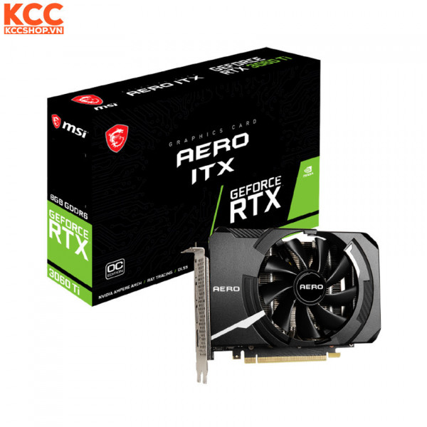 VGA MSI GeForce RTX 3060 Ti AERO ITX 8G OC LHR