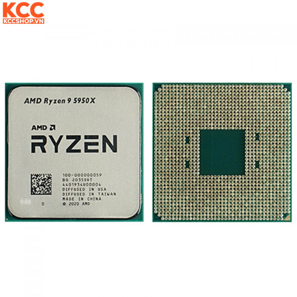 CPU AMD Ryzen 9 5950X Tray (3.4 GHz Upto 4.9GHz / 72MB / 16 Cores, 32 Threads / 105W / Socket AM4)