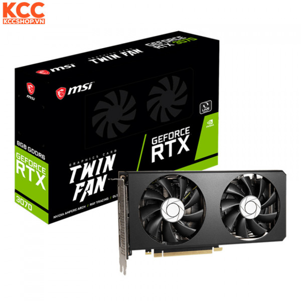 VGA MSI GeForce RTX 3070 TWIN FAN 8G LHR