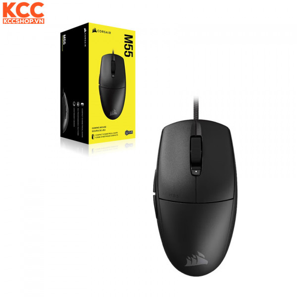 Chuột gaming Corsair M55 Black (CH-930F000-AP)