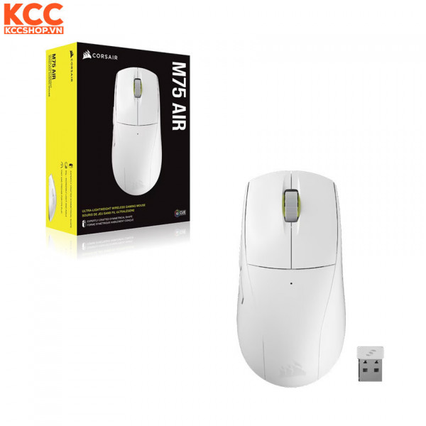 Chuột gaming không dây Corsair M75 AIR WHITE (CH-931D101-AP)