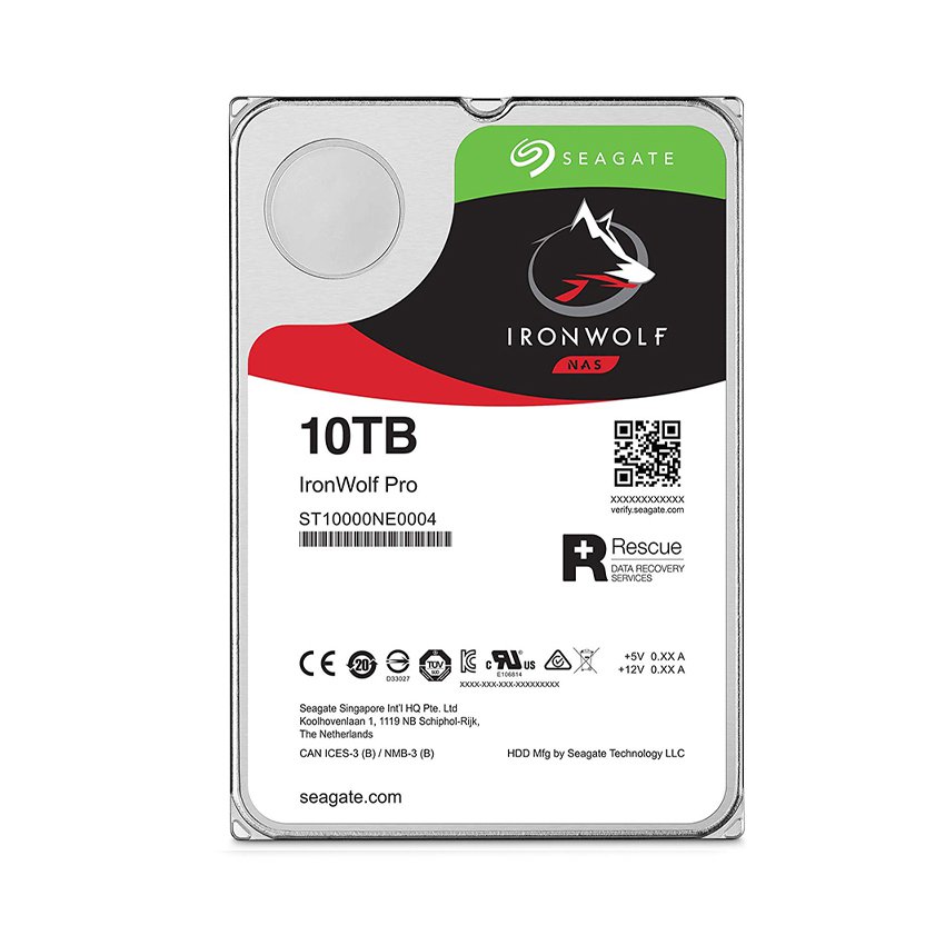 Ổ cứng HDD Seagate Ironwolf Pro 10TB 3.5 inch, 7200RPM, SATA3, 256MB Cache (ST10000NE0008)