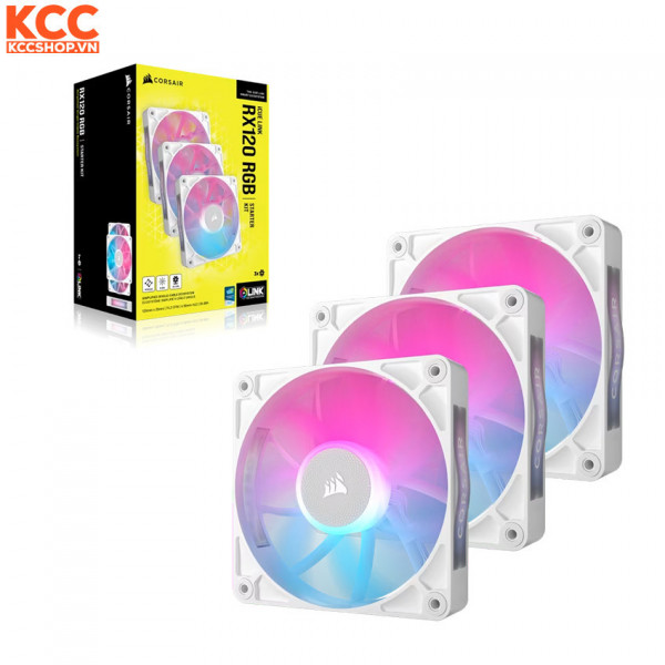 Fan case Corsair iCUE LINK RX120 RGB White 3 in 1 (CO-9051022-WW)