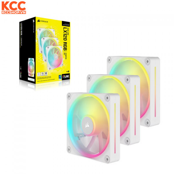 Fan case Corsair iCUE LINK LX120 RGB White 3 in 1 (CO-9051030-WW)