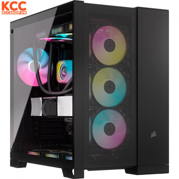 Vỏ case Corsair 6500D Airflow Tempered Glass Mid-Tower Black (CC-9011259-WW)