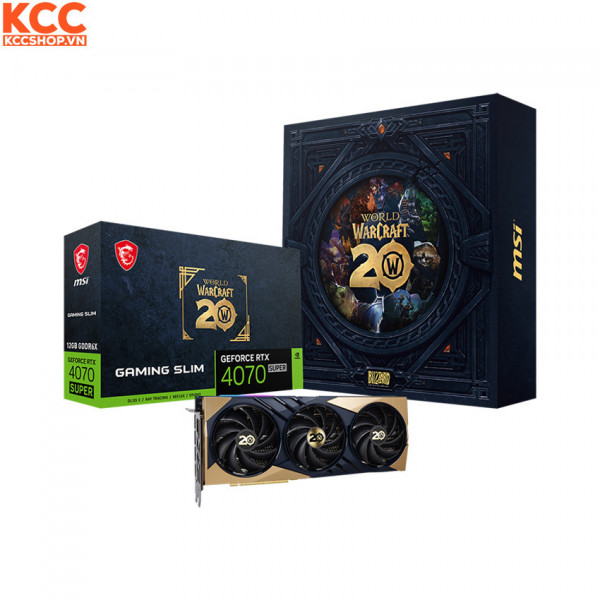 VGA MSI GeForce RTX 4070 SUPER 12G GAMING SLIM World of Warcraft EDITION