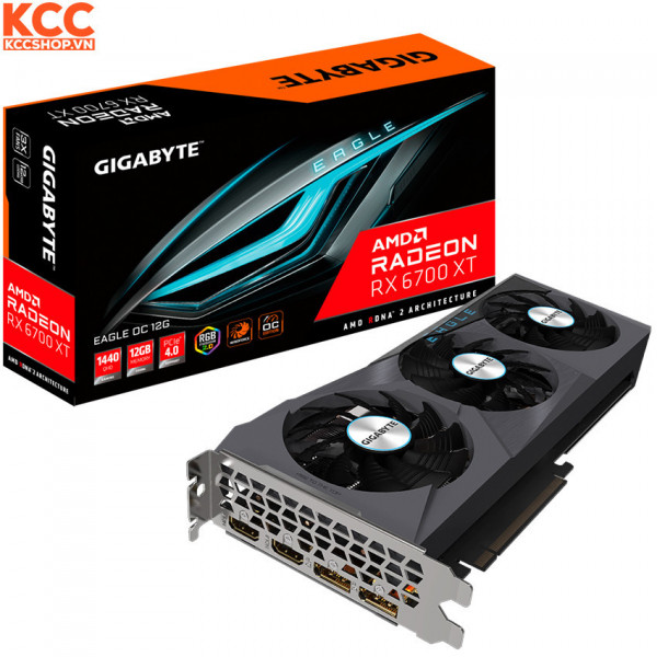 VGA Gigabyte Radeon RX 6700 XT EAGLE OC 12G (GV-R67XTEAGLE OC-12GD)