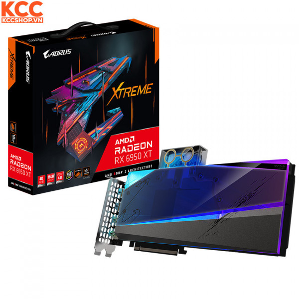 VGA Gigabyte AORUS Radeon RX 6950 XT XTREME WATERFORCE WB 16G (GV-R695XTAORUSX WB-16GD)