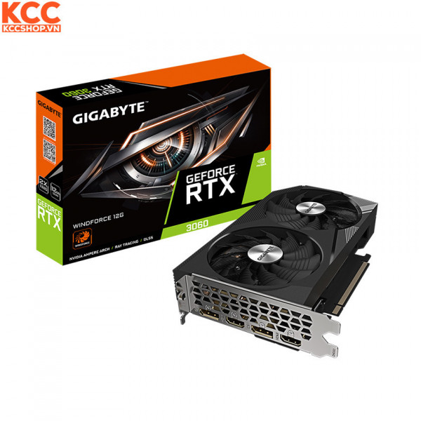 VGA Gigabyte GeForce RTX 3060 WINDFORCE 12G (GV-N3060WF2-12GD)