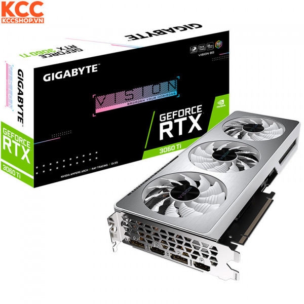 VGA Gigabyte GeForce RTX 3060 Ti VISION 8G (GV-N306TVISION-8GD)