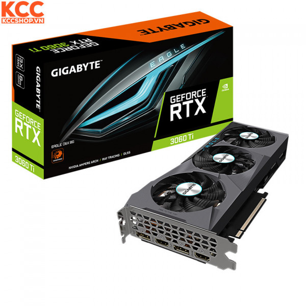 VGA Gigabyte GeForce RTX 3060 Ti EAGLE D6X 8G (GV-N306TXEAGLE-8GD)