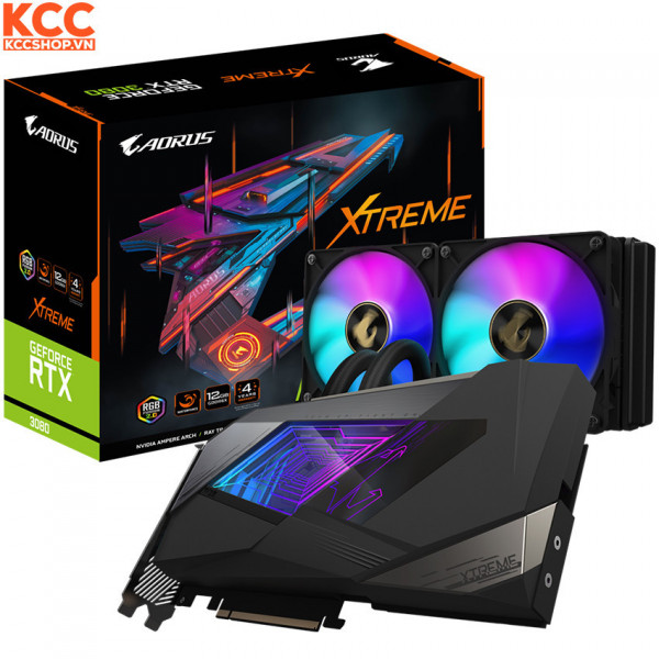 VGA Gigabyte AORUS GeForce RTX 3080 XTREME WATERFORCE 12G (GV-N3080AORUSX W-12GD)