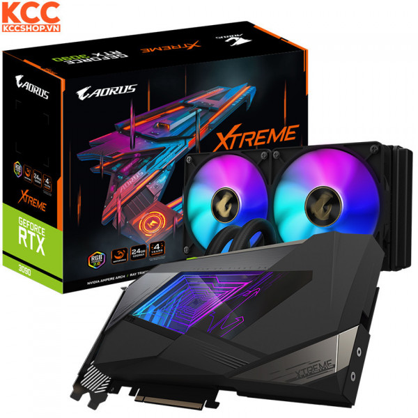 VGA Gigabyte AORUS GeForce RTX 3090 XTREME WATERFORCE 24G (GV-N3090AORUSX W-24GD)