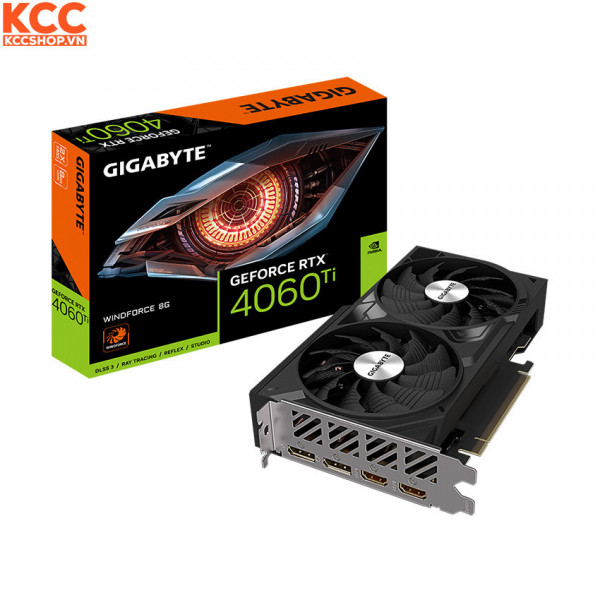 VGA Gigabyte GeForce RTX 4060 Ti WINDFORCE 8G (GV-N406TWF2-8GD)