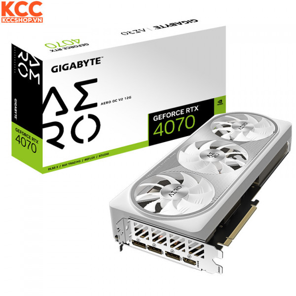 VGA Gigabyte GeForce RTX 4070 AERO OC V2 12G (GV-N4070AERO OCV2-12GD)