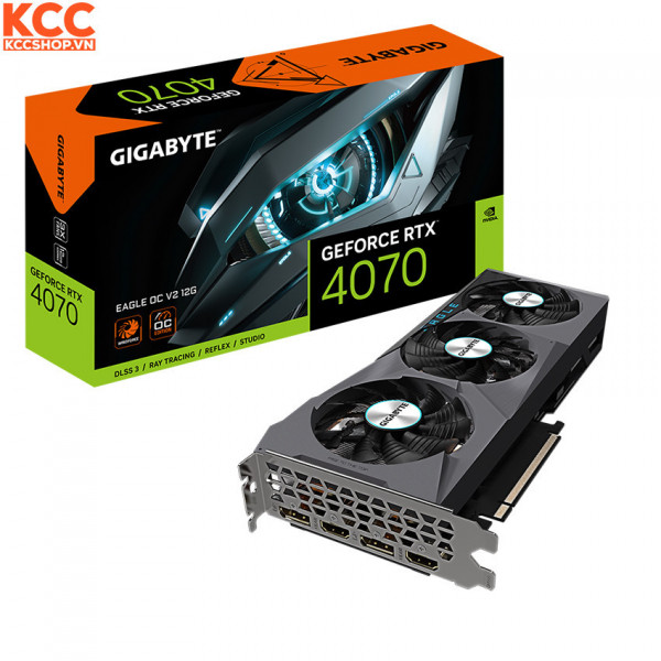 VGA Gigabyte GeForce RTX 4070 EAGLE OC V2 12G (GV-N4070EAGLE OCV2-12GD)