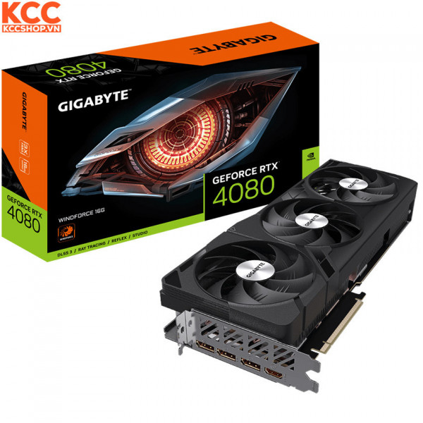 VGA Gigabyte GeForce RTX 4080 16GB WINDFORCE (GV-N4080WF3-16GD)