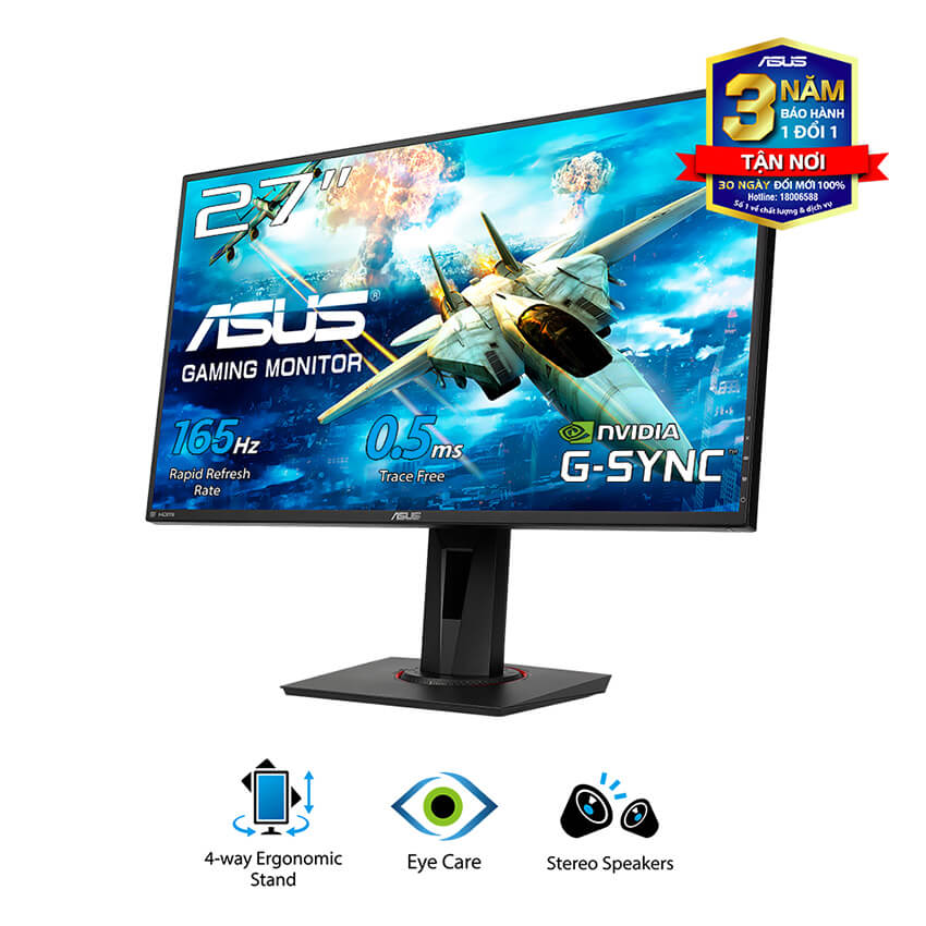 Màn hình Asus VG278QR 27 inch 165Hz 1ms G-SYNC Compatible, FreeSync Full HD 2 Loa