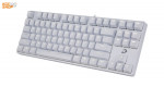 Bàn phím cơ Gaming DAREU EK87 WHITE (ICE-BLUE LED, Blue/ Brown/ Red D switch)