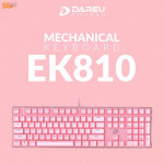 Bàn Phím cơ Dareu EK810 Pink (USB/Pink Led/Blue/Brown/Red switch)