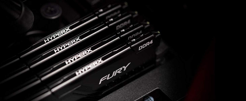 Ram PC Kingston HyperX Fury Black 16GB 2666MHz DDR4 HX426C16FB3/16