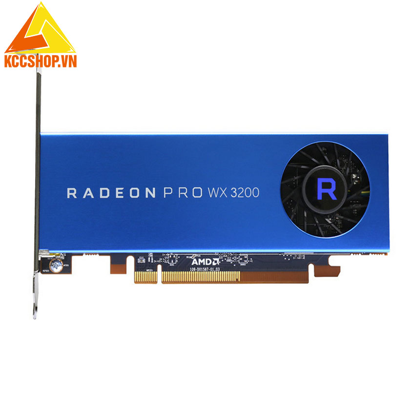 VGA RADEON PRO WX3200/ 4GB of GDDR5 VRAM/ AMD 14nm "Polaris" Architecture/ 10-Bit Color Depth Support/ 128-Bit Memory Interface
