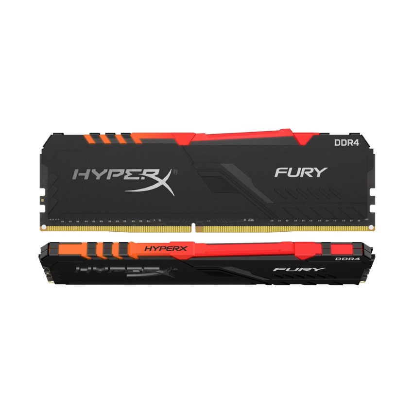 Ram Desktop Kingston HyperX Fury RGB (HX432C16FB4AK2/32) 32GB (2x16GB) DDR4 3200Mhz