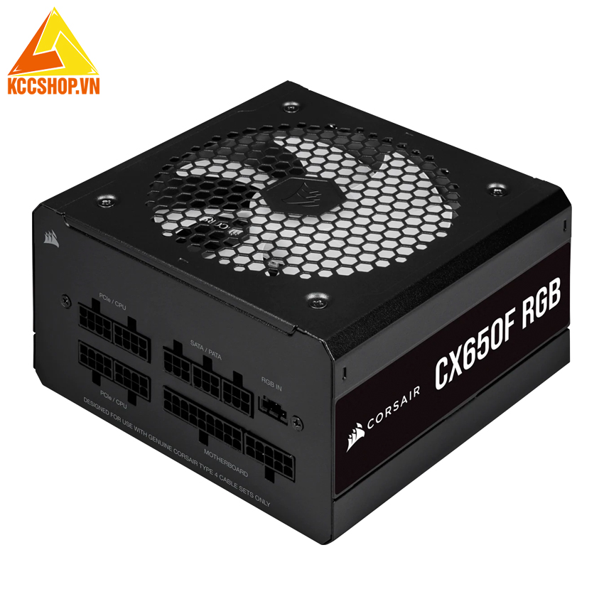 Nguồn máy tính Corsair  CX650F RGB Black 80 Plus Bronze - Full Modul ( CP-9020217-NA )