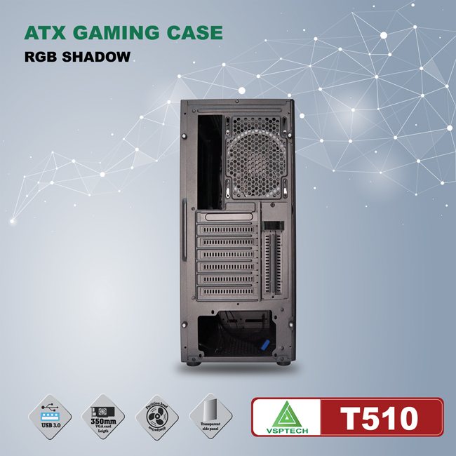 Case VSPTECH ATX Gaming T510