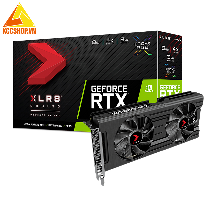Card Màn Hình PNY GeForce RTX 3050 8GB XLR8 Gaming REVEL EPIC-X RGB Dual Fan Edition