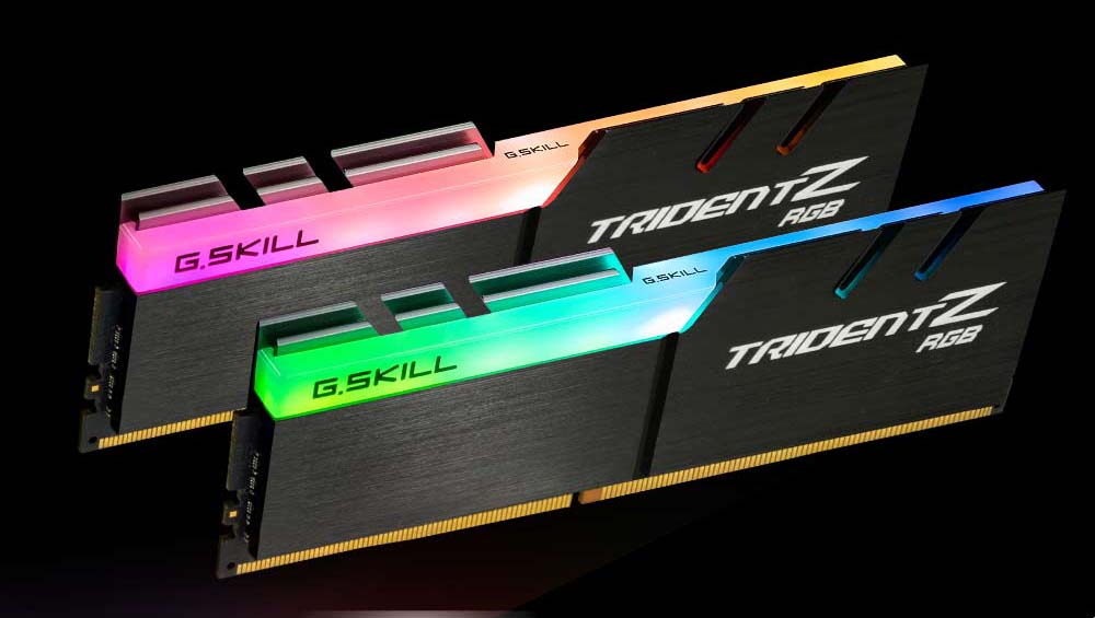 RAM Desktop Gskill Trident Z RGB (F4-3000C16D-16GTZR) 16GB (2x8GB) DDR4 3000MHz