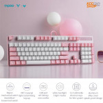 Bàn phím cơ gaming Rapoo V500Pro Pink White (V500Pro Pink White)