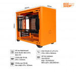 Vỏ case Cooler Master MasterBox NR200P Orange (Mini ITX Tower/Màu Cam)
