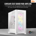 Vỏ máy tính Corsair iCUE 5000D RGB Airflow, True White (CC-9011243-WW)