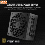 Nguồn máy tính Corsair SF850L - ATX 3.0 & PCIe 5.0 80 Plus Gold - Full Modul