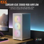 Vỏ case Corsair 2000D RGB AIRFLOW Mini-ITX PC Case - White (CC-9011247-WW)
