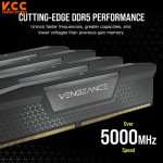 RAM DESKTOP CORSAIR VENGEANCE 32GB (2x16GB) DDR5 DRAM 6800MHz C40 - Black (CMK32GX5M2B6800C40)