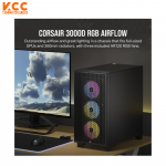 Case Corsair 3000D RGB AIRFLOW Mid-Tower PC Case - Black ( CC-9011255-WW )
