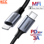 Cáp sạc nhanh Ugreen US304 USB C to Lightning MFI 1M